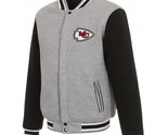 NFL Kansas City Chiefs  Reversible Full Snap Fleece Jacket JHD 2 Front L... - £95.79 GBP