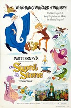 1963 Walt Disney The Sword In The Stone Movie Poster Print King Arthur ⚔ - £5.53 GBP