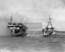 Uss Birmingham Putting Out Fires On Burning Uss Princeton WW2 8X10 Photo - £8.46 GBP