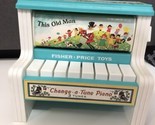 Fisher price 3 tunes change a tune piano vintage VGC  - $15.79