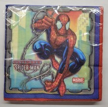 Marvel Ultimate Spiderman Birthday Party Luncheon Napkins - £4.74 GBP