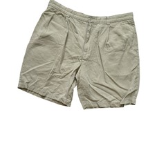 Tommy Bahama 100% Silk Shorts Men&#39;s Size 38 Belted Pleated Front Inseam 8&quot; - $12.86