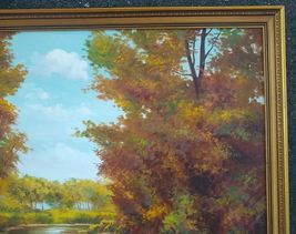 Vintage Landscape Oil Painting by Lillian Hulsmann (Lample) image 5