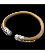 Natural Caulis Spatholobi Bracelet, Tibetan Silver at two ends - £82.69 GBP