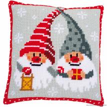 Vervaco Cross Stitch Cushion Kit Reindeer with a Red Scarf 16&quot; x 16&quot; - $21.99+
