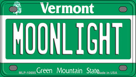 Moonlight Vermont Novelty Mini Metal License Plate Tag - £11.93 GBP