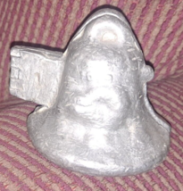 Antique Pewter Ice Cream Chocolate Mold E &amp; Co / S &amp; Co Christmas  Bell 1019 - £73.51 GBP