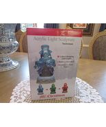 Mr. Christmas Acrylic LIght Sculpture Snowman Changing Lights LED New - $19.75