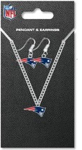 NEW ENGLAND PATRIOTS PENDANT &amp; EARRINGS SET NEW &amp; OFFICIALLY LICENSED - £7.75 GBP