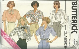 Butterick Sewing Pattern 4032 Misses Womens Blouse Shirt Size 8 10 12 New - £5.49 GBP