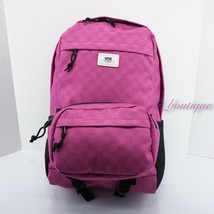 NWT Vans Transplant Modular Backpack School Laptop Bag Checkerboard Rosebud Pink - £39.92 GBP