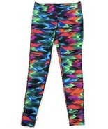 Fila Sport Running Red Green Black Compression Long Legging Sz Small - $21.85 CAD