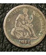 1886 Silver Seated Liberty Dime As pictured   20200144 - $19.99