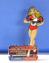 Hooters Restaurant Girl Jacksonville Landing Florida Georgia Football Lapel Pin - £17.90 GBP