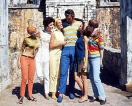 Ron Ely in Tarzan with Girls During Trip to Rio de Janeiro Brazil 1960's 16x20 C - $69.99