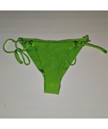 American Eagle Aerie Cheekier Shine Rib Tie Bikini Bottom MEDIUM Harlequ... - €19,89 EUR