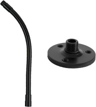 Black Tm08B Microphone Flange Mount And On-Stage 13&quot; Microphone Gooseneck Are - £25.55 GBP