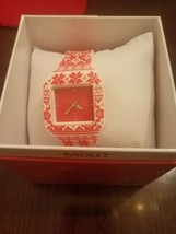 Red Christmas watch Holiday Rare Vintage looking Brand New - £54.50 GBP