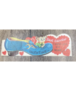 Vintage Valentine Mouse on Blue Shoe Shoe Enough 1970s - $111.71 MXN