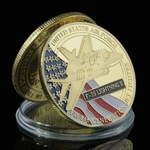 U.S. Air Force F-35 Lightning II Military Veteran Commemorative Challenge Coin - £7.91 GBP