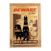 Up Disney Pixar Pin: Charles Muntz&#39; Beware of Dogs Poster - $39.90