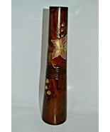 Vintage handmade Mango Tree Vase, Hand Painted Decoration. Height 12&quot; - £31.14 GBP