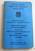 Union Pacific Railroad Schedule Of Rules Eastern Division 1 Nov 1957 Vintage - £10.27 GBP