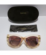 Tom Ford Diane-02 TF577 72Z Sunglasses Women&#39;s Pink Frame w/ Gradient Le... - $4,248.86 MXN