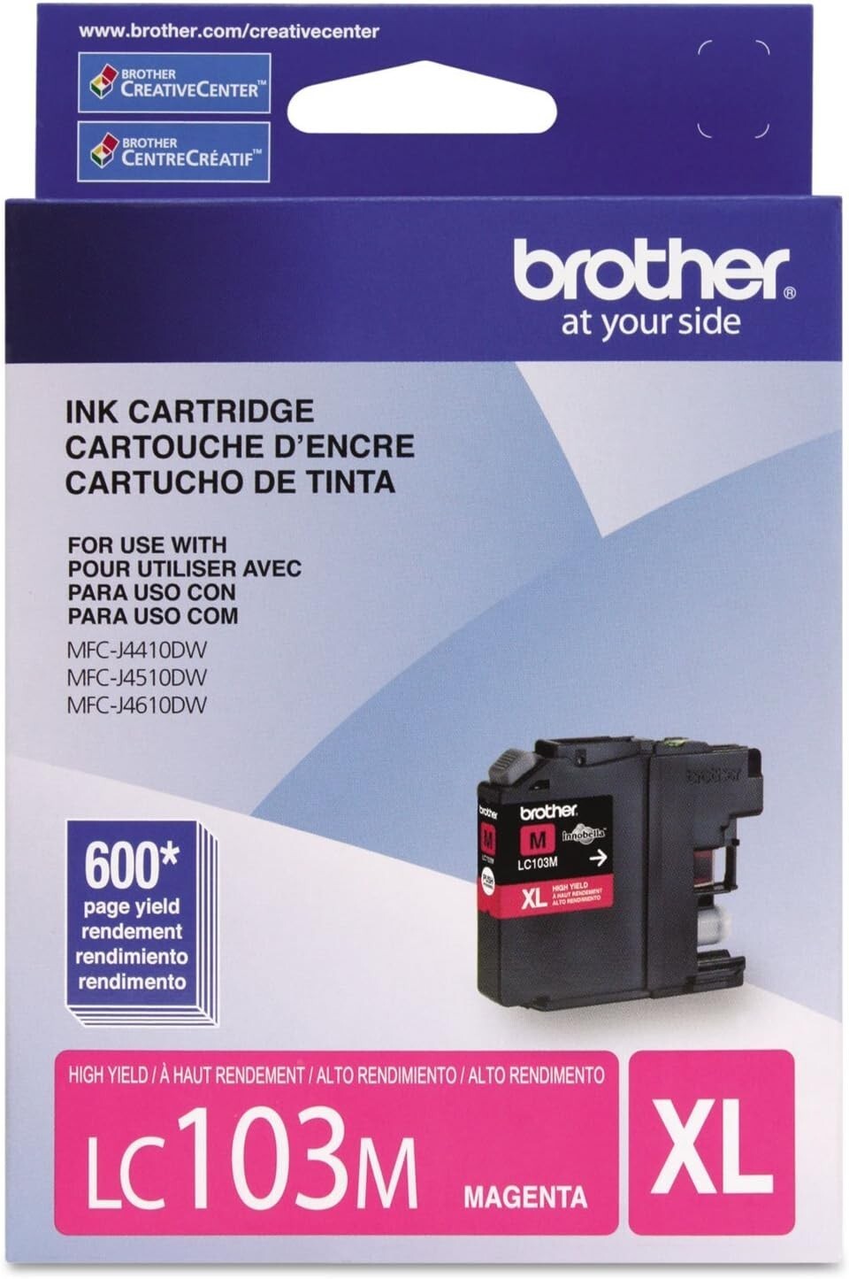 Geneuine Brother LC103M LC-103XL Innobella High-Yield Ink Magenta DCP-J1... - $10.69