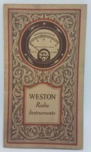 September 1926 Circuilar - Weston Radio Instruments - Guide and Specific... - £26.07 GBP