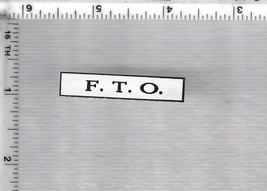 Emergency Medical Service Field Training Officer F.T.O. Citation Bar clu... - $224.81 MXN