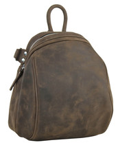 Vagarant Traveler Full Grain Leather Small Roomy Backpack Shoulder Bag L... - $118.00