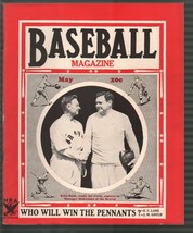 Baseball Magazine 5/1935-Babe Rurh-McKechnie-Arly Vaughn-MLB-pix-info-FN - £480.88 GBP