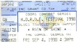 Vintage H.O.R.D.E. Festival Ticket Stub September 4 1998 George Washington - £35.58 GBP