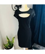 As By Df Alessandra Leather Trim Panel Cutout Sheath Dress, Black, Mediu... - €68,29 EUR