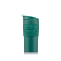 Bodum 12oz Double Wall Insulated Travel Mug with Lid, Stainless Steel, Forest - $30.99