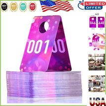 Consecutive Live Number Cards with Pink Spot Design - 1.97x3.15 inch Size - $350.07 MXN