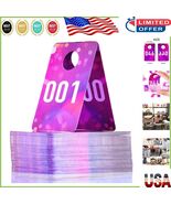 Consecutive Live Number Cards with Pink Spot Design - 1.97x3.15 inch Size - $350.07 MXN