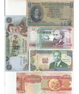 Weltbanknoten, Los Von 5, Gemischte Sammlung, Stark Gebraucht, WBN-76 - $28.60