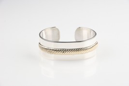 Blackinton Sterling Silver and 14kt Gold Cuff Bracelet - $720.95