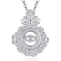 18mm Fashion Eye Paved-Crystal Cage Harmony Ball Chime Bell Pendant Angel Caller - £29.43 GBP