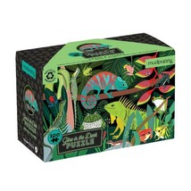 Mudpuppy Frogs &amp; Lizards 100 Piece Glow in the Dark Puzzle - £15.63 GBP
