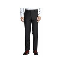 Men Renoir Flat Front Slacks 100% Soft Wool Super 140's Classic Fit 508-1 Black image 2
