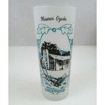 Vintage Collectors Missouri Ozarks Frosted  Tumbler Glass 6.5&quot; - $14.84