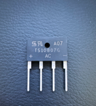 2Pcs TS10B07G Taiwan Semiconductor Single Phase 1000V 10A Bridge Rectifi... - $9.70