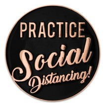 Practice Social Distancing Lapel Pin - £20.03 GBP