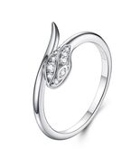 S925 Silver D Color VVS Moissanite Snake Ring, Minimalist Jewelry for Women - $74.00