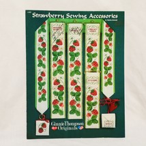 Strawberry Sewing Accessories Cross Stitch Leaflet Ginnie Thompson Origi... - $14.84
