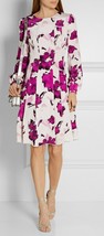 $2,900 R16 Oscar De La Renta Beautiful Exclusive Floral Wool Dress Runw Xs 2 - £796.01 GBP