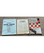 Vtg Lot Strategy Checker Booklets American Checkerist Master Checkers Ga... - $14.84